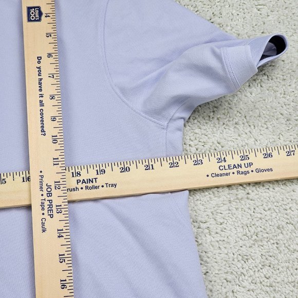 Lululemon Metal Vent Tech Polo Large Blue Performance Live in Practice Mens USA - Picture 4 of 7